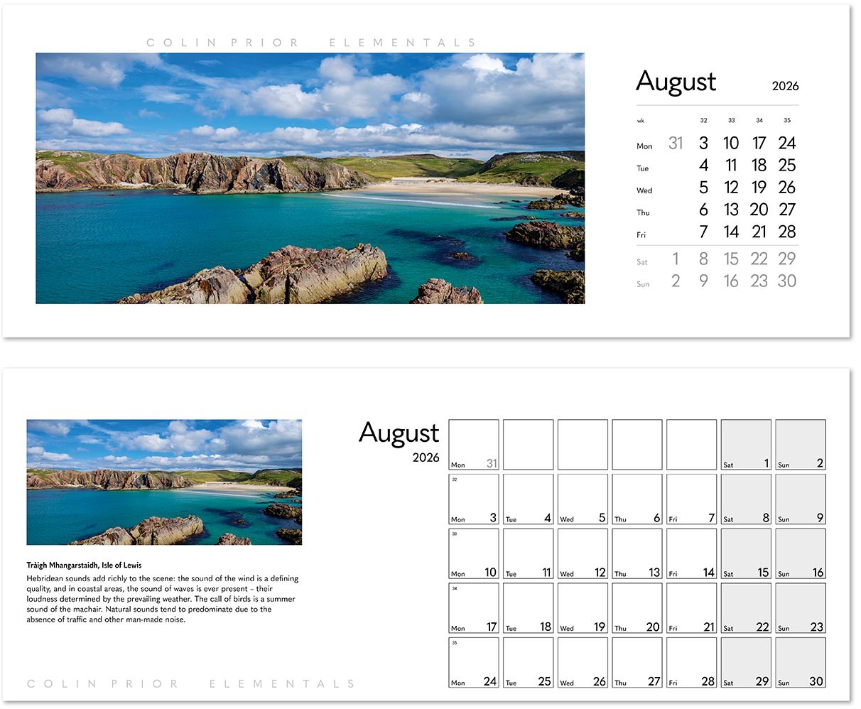 Colin Prior Elementals Desk Calendar