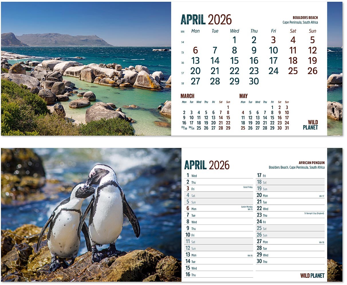 Wild Planet Desk Calendar