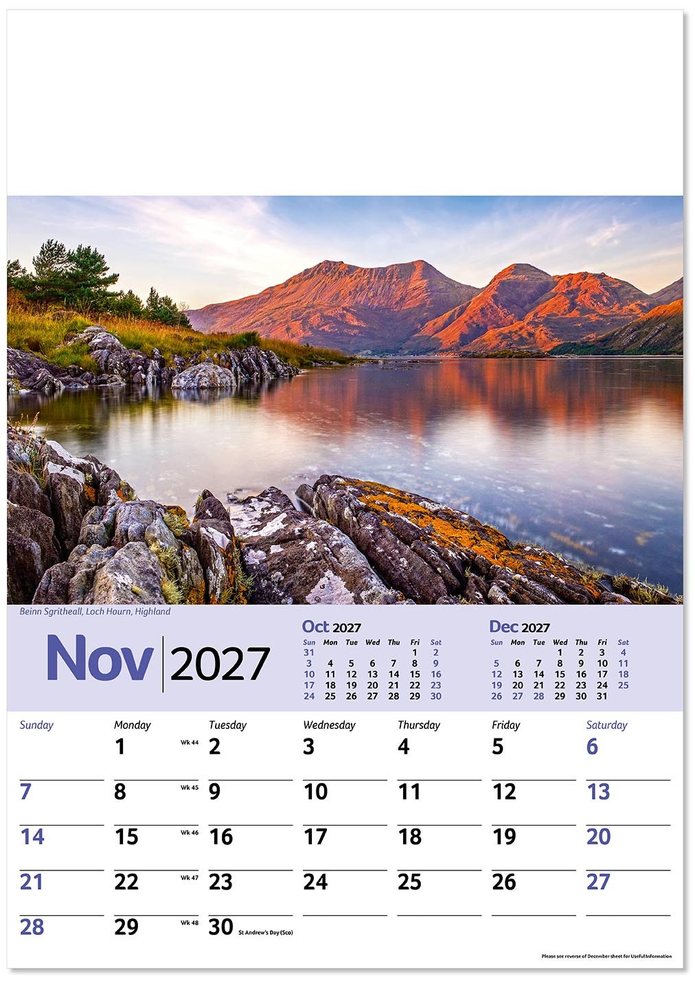 Pride of Scotland Calendar